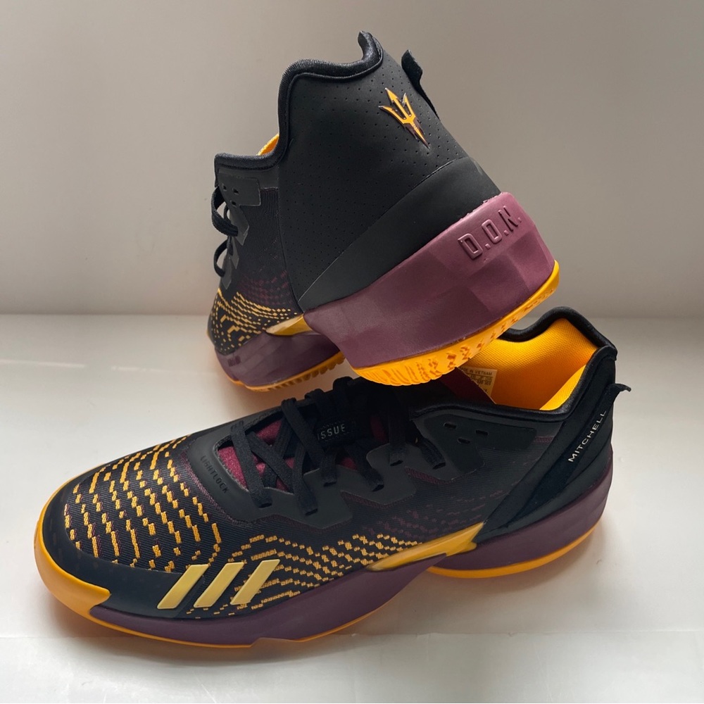 Arizona State Adidas D.O.N. Donovan Mitchell HQ7050 Sneakers Sz 14 player issued